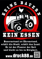 Keine Bauern - Kein Essen - Aufkleber Paket 10 Stück Keine Bauern - Kein Essen - Aufkleber Paket 10 Stück