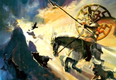 Poster - Kunstdruck - Odin auf Sleipnir - 48x33cm Poster - Kunstdruck - Odin auf Sleipnir - 48x33cm