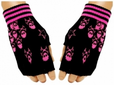 Handschuhe - Pink Skulls Handschuhe - Pink Skulls