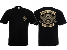 T-Hemd - Biker - Road to Valhalla - Route 88 - Motiv 1 - schwarz/beige T-Hemd - Biker - Road to Valhalla - Route 88 - Motiv 1 - schwarz/beige