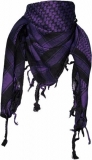 Halstuch - Shemagh - Tuch - Schwarz Lila Halstuch - Shemagh - Tuch - Schwarz Lila
