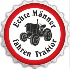 Flaschenöffner / Kapselheber - Echte Männer fahren Traktor KH17 Flaschenöffner / Kapselheber - Echte Männer fahren Traktor KH17
