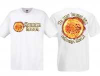 T-Hemd - Sonnenbraun - weiß T-Hemd - Sonnenbraun - weiß