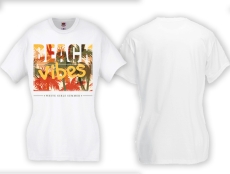 Frauen T-Shirt - White Girls Summer - Beach Vibes - weiß Frauen T-Shirt - White Girls Summer - Beach Vibes - weiß