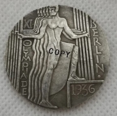 Medallie - Olympia 1936 - BERLIN - Motiv 2 - silbern - Sammleranfertigung +++EINZELSTÜCK+++ Medallie - Olympia 1936 - BERLIN - Motiv 2 - silbern - Sammleranfertigung +++EINZELSTÜCK+++