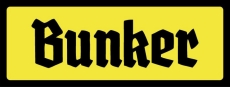 Holzschild - 27x10cm - Bunker - schwarz/gelb Holzschild - 27x10cm - Bunker - schwarz/gelb
