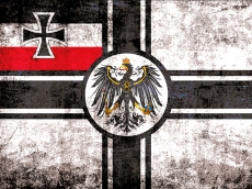 Blechschild - 12x18cm - Reichskriegsflagge - vintage Blechschild - 12x18cm - Reichskriegsflagge - vintage
