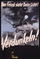 Blechschild - 30x40cm - Verdunkeln - Der Feind sieht dein Licht Blechschild - 30x40cm - Verdunkeln - Der Feind sieht dein Licht