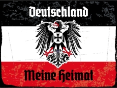 Blechschild - 12x18cm - Deutschland meine Heimat - Motiv 3 Blechschild - 12x18cm - Deutschland meine Heimat - Motiv 3
