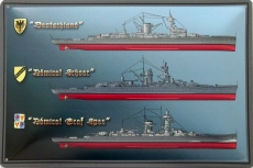 Blechschild - 30x40cm - Deutsche Kriegsmarine - Deutschland - Admiral Scheer - Admiral Graf Spee Blechschild - 30x40cm - Deutsche Kriegsmarine - Deutschland - Admiral Scheer - Admiral Graf Spee