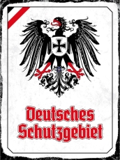Holzschild - 20x30cm - Deutsches Schutzgebiet - Motiv 1 Holzschild - 20x30cm - Deutsches Schutzgebiet - Motiv 1
