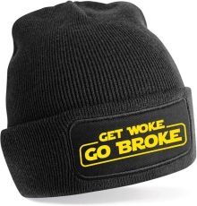 Mütze - BD - Get Woke Go Broke - schwarz/gelb Mütze - BD - Get Woke Go Broke - schwarz/gelb