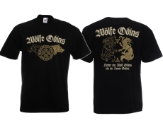 Frauen T-Shirt - Wölfe Odins - schwarz Frauen T-Shirt - Wölfe Odins - schwarz