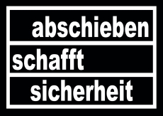 Abschieben schafft Sicherheit - Aufkleber Paket 10 Stück Abschieben schafft Sicherheit - Aufkleber Paket 10 Stück
