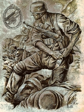 Holzschild - 20x30cm - Fallschirmjäger Holzschild - 20x30cm - Fallschirmjäger