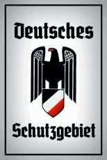 Blechschild - 30x40cm - Deutsches Schutzgebiet - Motiv 5 Blechschild - 30x40cm - Deutsches Schutzgebiet - Motiv 5