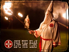 Blechschild - 30x40cm - KKK - Fackelträger
