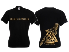 Frauen T-Shirt - Hugin & Munin - schwarz/gold Frauen T-Shirt - Hugin & Munin - schwarz/gold