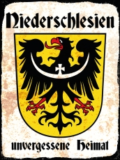 Blechschild - 20x30cm - Niederschlesien - Unvergessene Heimat Blechschild - 20x30cm - Niederschlesien - Unvergessene Heimat