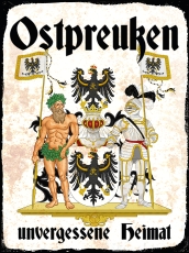 Blechschild - 12x18cm - Ostpreußen - Unvergessene Heimat Blechschild - 12x18cm - Ostpreußen - Unvergessene Heimat