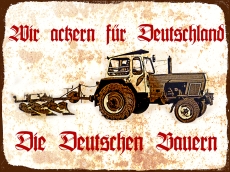 Holzschild - 20x30cm - Wir ackern für Deutschland - Die deutschen Bauern Holzschild - 20x30cm - Wir ackern für Deutschland - Die deutschen Bauern