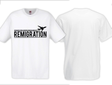 T-Hemd - Remigration - Die Heimat ruft! - weiß T-Hemd - Remigration - Die Heimat ruft! - weiß