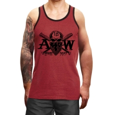 Muskelshirt/Tank Top - Used Look - Aryan Warrior - Motiv 2 - heather rot +++RAUSVERKAUF+++ Muskelshirt/Tank Top - Used Look - Aryan Warrior - Motiv 2 - heather rot +++RAUSVERKAUF+++