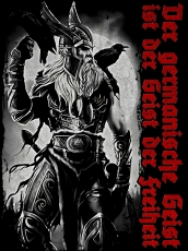 Blechschild - 20x30cm - Der germanische Geist ist der Geist der Freiheit Blechschild - 20x30cm - Der germanische Geist ist der Geist der Freiheit