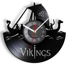 Wanduhr aus Vinyl - Vikings Wanduhr aus Vinyl - Vikings