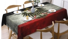 Tischdecke - schwarz-weiß-rot - Adler - vintage Tischdecke - schwarz-weiß-rot - Adler - vintage