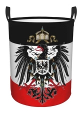 Wäschekorb - faltbar - Adler - schwarz-weiß-rot Wäschekorb - faltbar - Adler - schwarz-weiß-rot