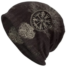 Beanie - Wikinger Kompas mit Lebensbaum (71) Beanie - Wikinger Kompas mit Lebensbaum (71)