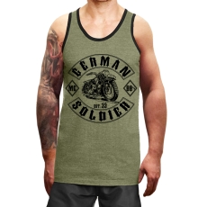 Muskelshirt/Tank Top - Used Look - Biker 88% - heather grün +++RAUSVERKAUF+++ Muskelshirt/Tank Top - Used Look - Biker 88% - heather grün +++RAUSVERKAUF+++