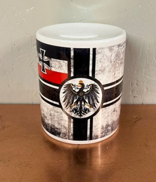 Keramik Spardose - Reichskriegsflagge - vintage Keramik Spardose - Reichskriegsflagge - vintage