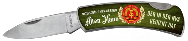 Taschenmesser - Unterschätze niemal einen alten Mann der in der NVA gedient hat Taschenmesser - Unterschätze niemal einen alten Mann der in der NVA gedient hat