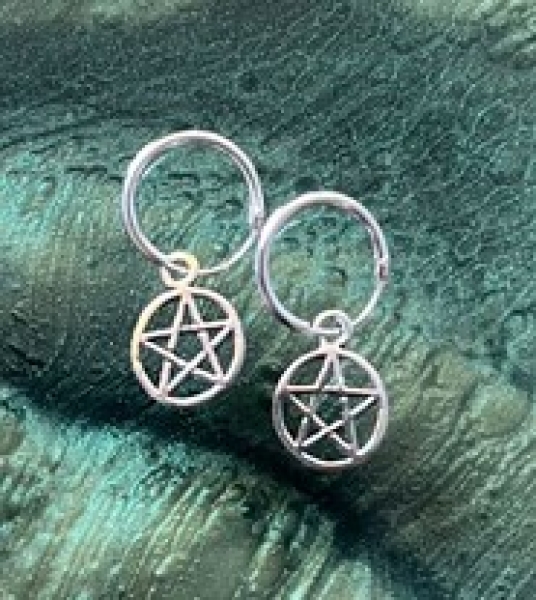 Creole - Pentagramm - 925 Silber Creole - Pentagramm - 925 Silber