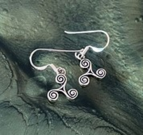 Ohrringe - Triskelion - 925 Silber Ohrringe - Triskelion - 925 Silber