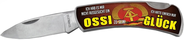 Taschenmesser - Ich hab es mir nicht ausgesucht OSSI zu sein - ich hatte einfach nur Glück Taschenmesser - Ich hab es mir nicht ausgesucht OSSI zu sein - ich hatte einfach nur Glück