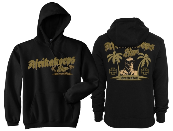 Frauen - Kapuzenpullover - Afrikakorps Bar Brattendorf - schwarz Frauen - Kapuzenpullover - Afrikakorps Bar Brattendorf - schwarz