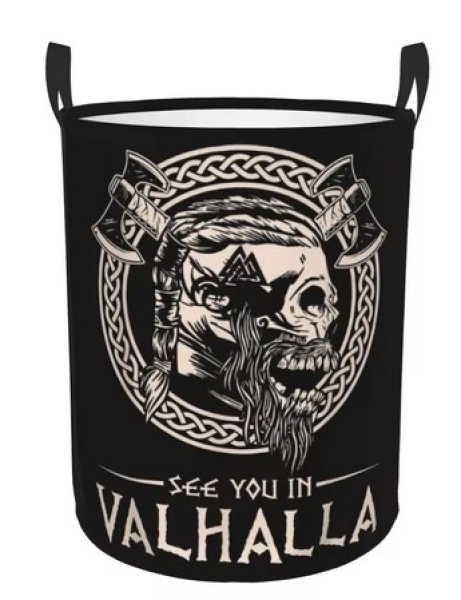 Wäschekorb - faltbar - See you in Valhalla Wäschekorb - faltbar - See you in Valhalla