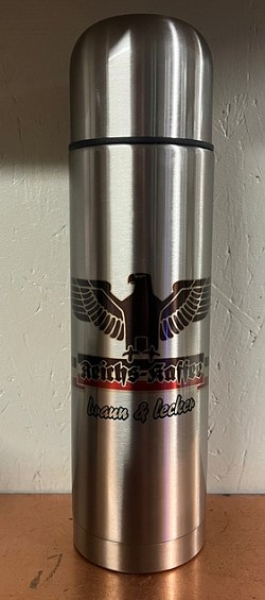 Edelstahl Thermoflasche - Reichskaffee - Motiv 1 - 750ml Edelstahl Thermoflasche - Reichskaffee - Motiv 1 - 750ml