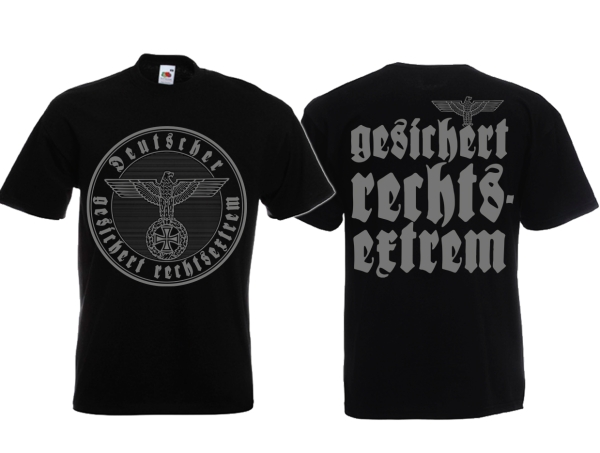Frauen T-Shirt - Gesichert Rechtsextrem - Motiv 1 Frauen T-Shirt - Gesichert Rechtsextrem - Motiv 1