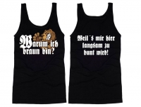 Muskelshirt/Tank Top - Warum ich braun bin? 2 - schwarz Muskelshirt/Tank Top - Warum ich braun bin? 2 - schwarz