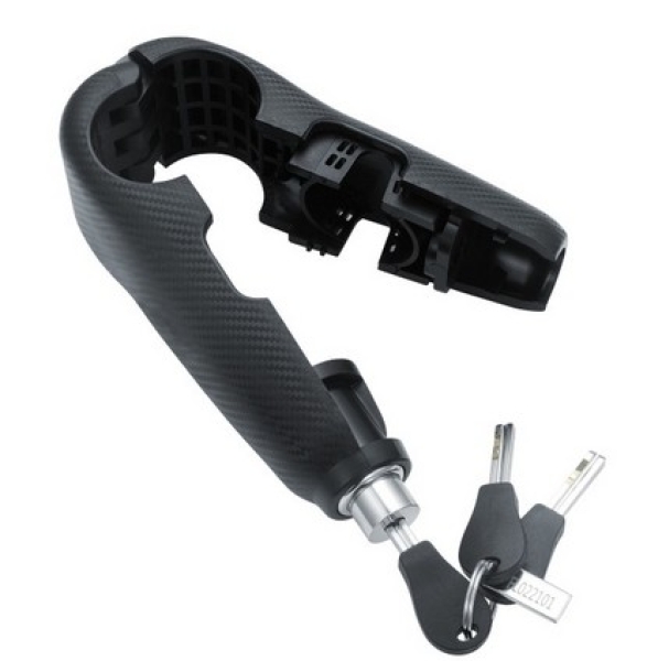 Grip Lock Alarm Tool - (Fahrrad/Motorad/Quad-Schloß) mit Corduratasche