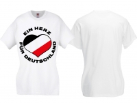 Frauen T-Shirt - Ein Herz für Deutschland - weiß Frauen T-Shirt - Ein Herz für Deutschland - weiß