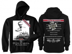Frauen - Kapuzenpullover - Helden für Deutschland - Otto Carius - schwarz Frauen - Kapuzenpullover - Helden für Deutschland - Otto Carius - schwarz