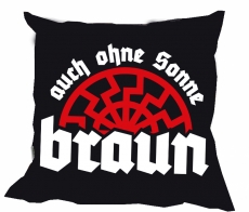 Kissen - Auch ohne Sonne braun Kissen - Auch ohne Sonne braun