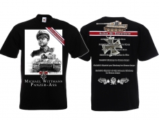 Frauen T-Shirt - Helden für Deutschland - Michael Wittmann - schwarz Frauen T-Shirt - Helden für Deutschland - Michael Wittmann - schwarz