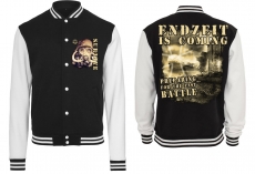 College Jacke - schwarz/weiß - Überlebe College Jacke - schwarz/weiß - Überlebe