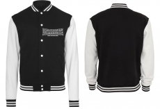 College Jacke - schwarz/weiß - Ultrarechts Deutschland - Motiv 1 College Jacke - schwarz/weiß - Ultrarechts Deutschland - Motiv 1